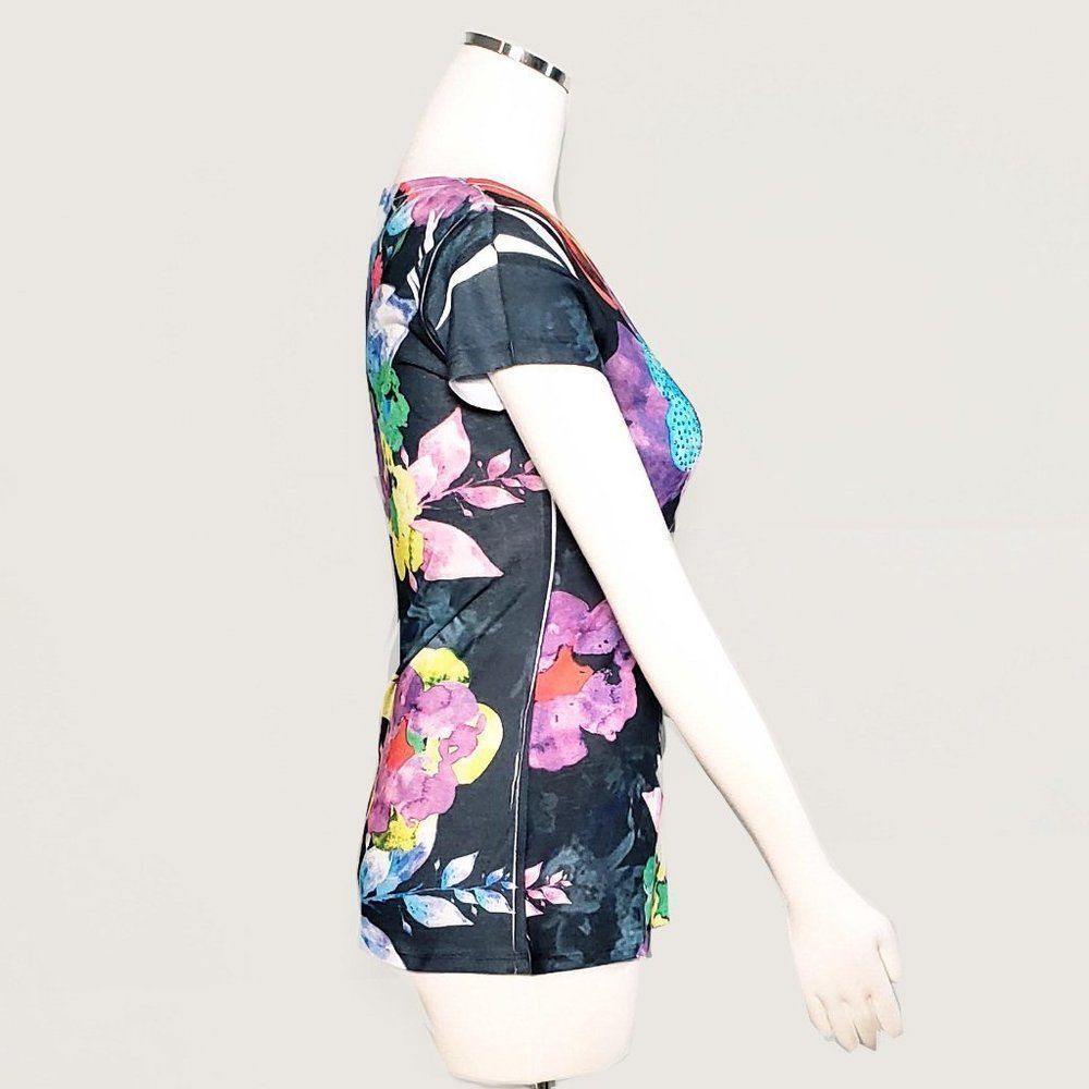 Cache Beaded Floral Tee - Picture 4 of 6